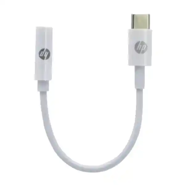 Hp Adaptador Usb-c A 3.5mm Plug Usb-c Interface Para Audífonos White/blanco Dhc-tc130