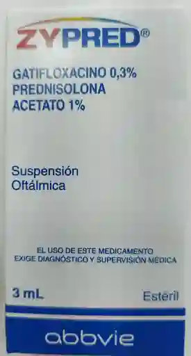 Zypred Suspension Oftalmica 0,3% - 1% X 3 Ml