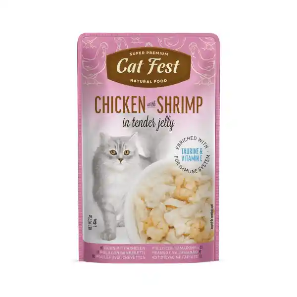 Cat Fest Pouch Chicken With Shrimp 70g