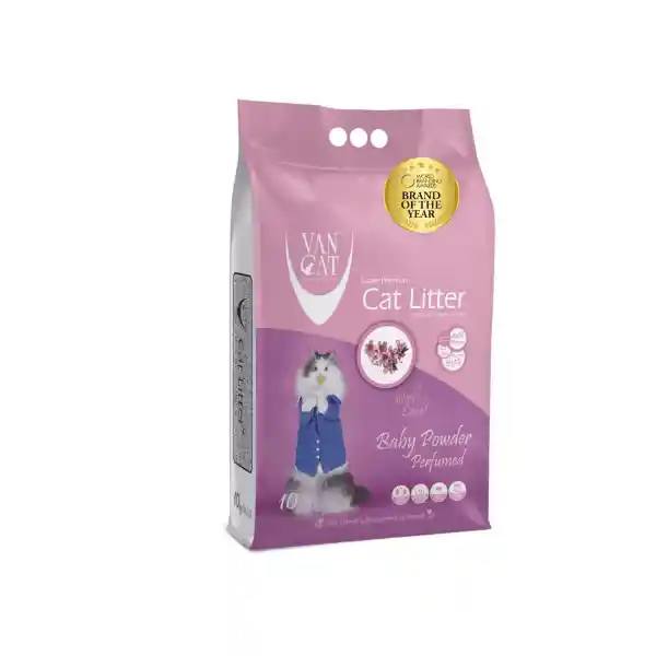 Arena Sanitaria Vancat Aroma Talco Bebé 10 Kg