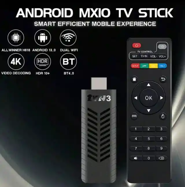 Tv Box Tvr 3 Tipo Stick – Android 14.0 | 8k | Google Tv