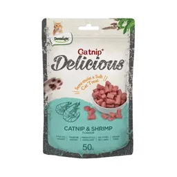 Snack Gato Delicious Catnip Y Camaron 50g