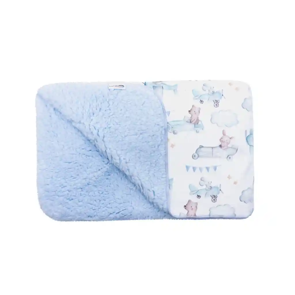 Frazada De Sherpa Doble Capa Vuelos Y Sueños