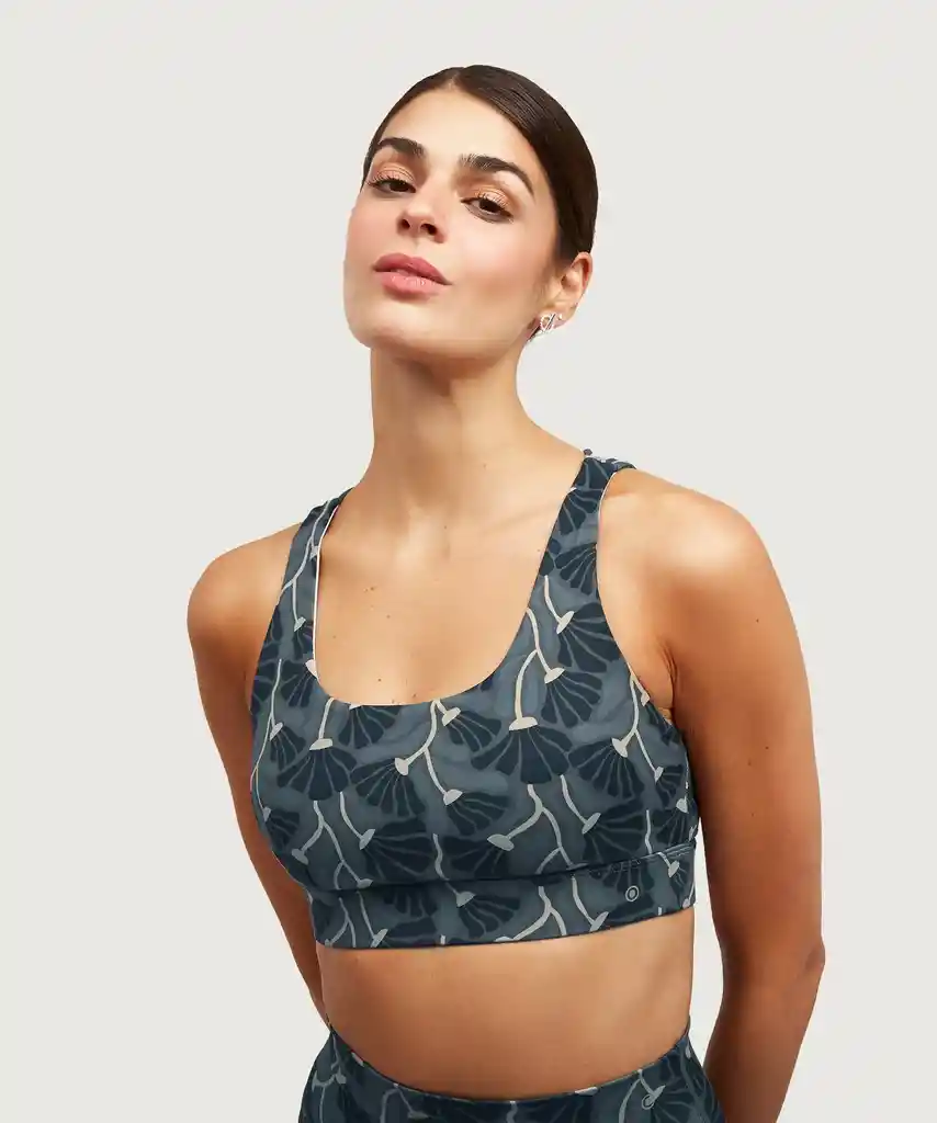 Peto Deportivo Active Flores Xs Gris