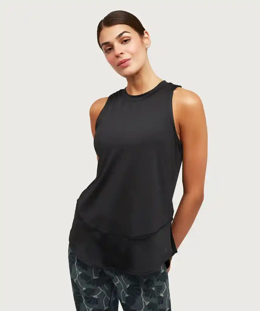 Polera Deportiva Active Sin Mangas Xl Negro