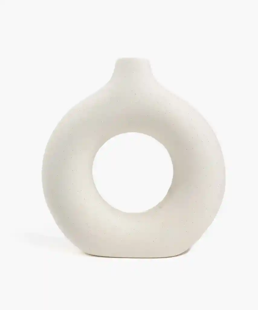 Florero Circular Blanco