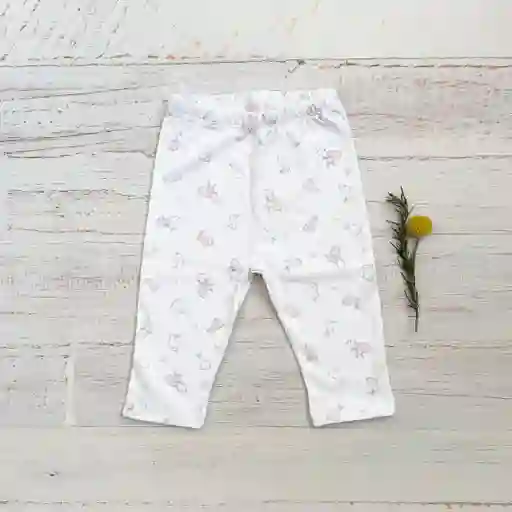 Pantalon Conejo Rosado 6/9 Meses