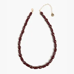 Collar Piedras Burdeo