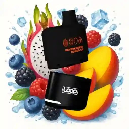 Pods Stlth Loop (batería+pod) 5000 Puff 2% - Dragon Berry Mango Ice