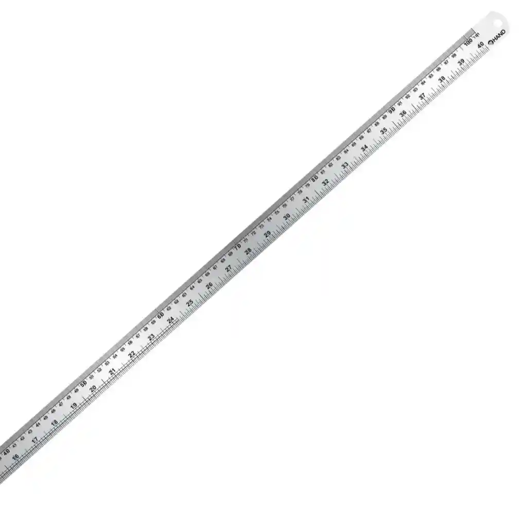 Regla Metalica 100cm, Acero Inox."hand"