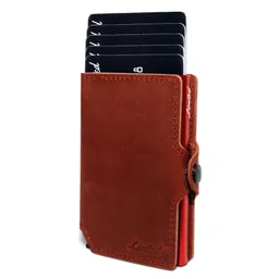 Billetera Leather Collection Red