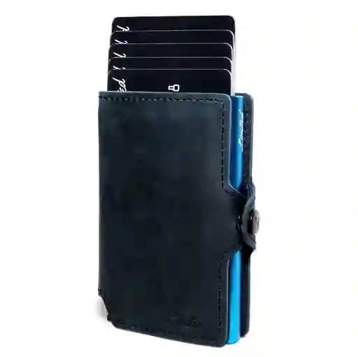 Billetera Leather Collection Blue