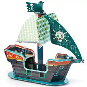 Decoración Barco Pirata 3d