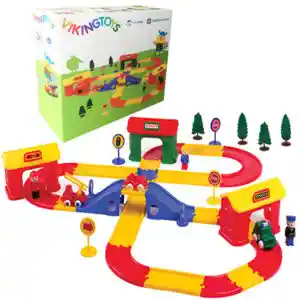 Ciudad Con Pistas Y Acc. 56 Pz