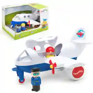 Avión 30 Cm Con 2 Figuras