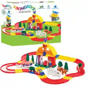 Tren Pista Set Rieles Y Granja