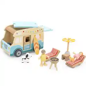 Vehículo Madera Camper Van Y Accesorios