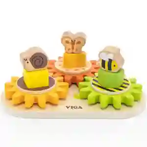 Engranaje Geométrico Madera Insectos