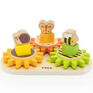 Engranaje Geométrico Madera Insectos