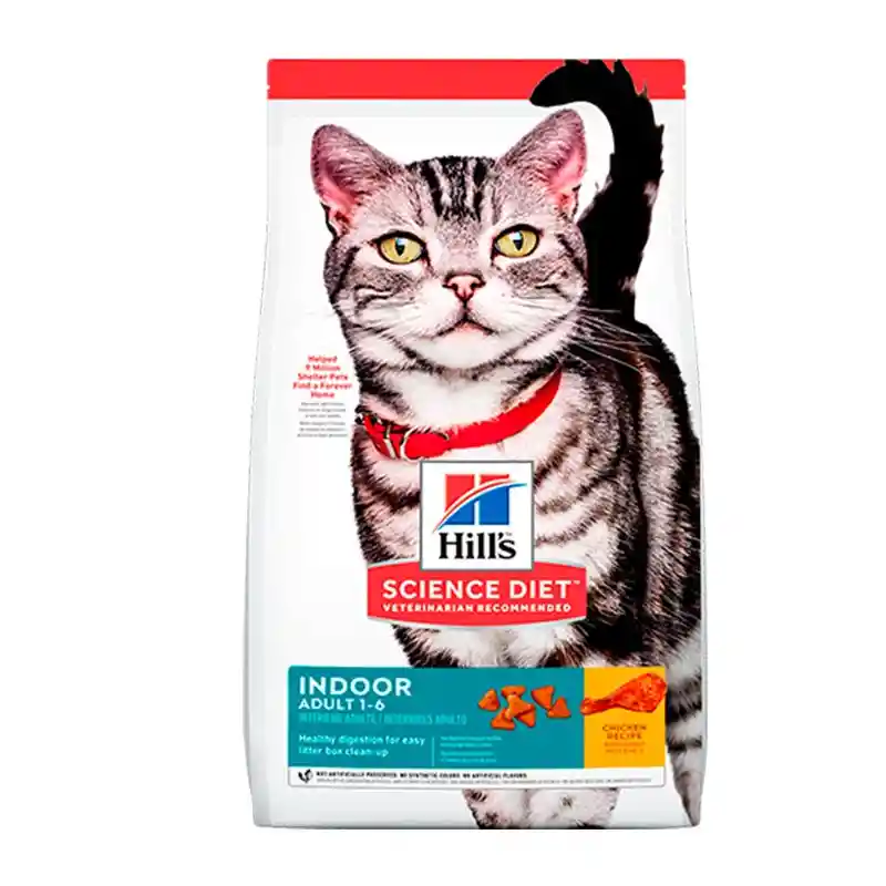 Alimento Gato Hills Indoor Adult 1-6años 1.58kg