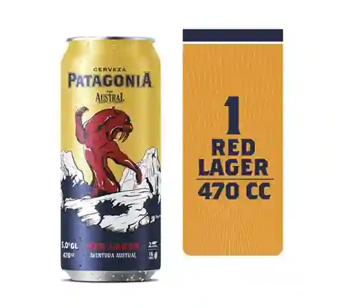 Cerveza Patagonia Red Lager Lata 470cc