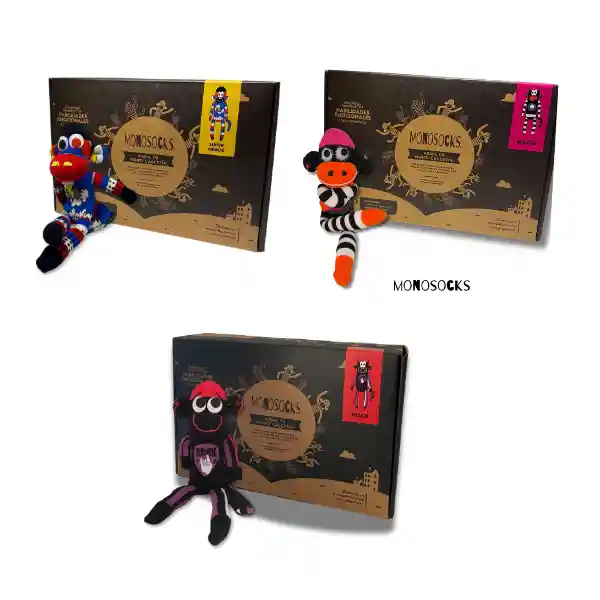 Regalo Trío Estelar Mono Super, Mono Magia Y Mono Rock