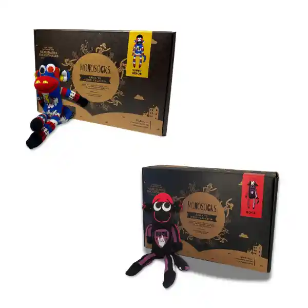 Regalo Duo Poderoso Mono Super Y Mono Rock