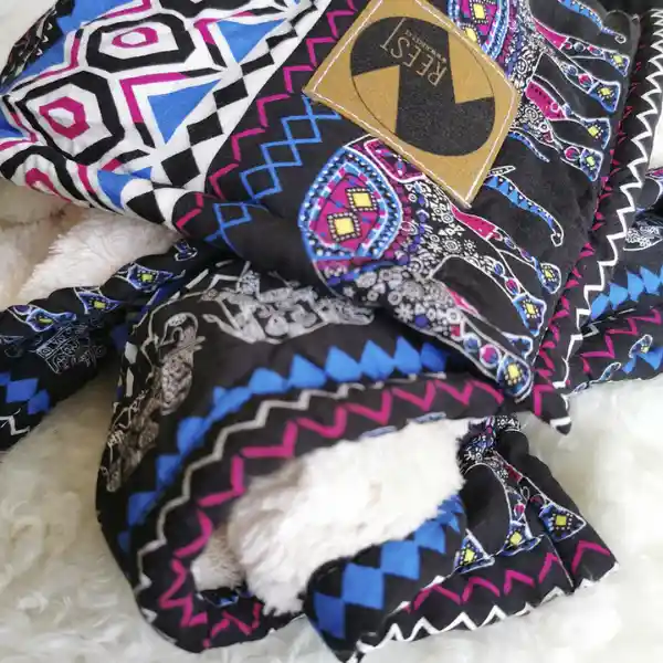 Manta Polar Baby Elefante Sicodélico