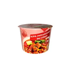 Sopa Instantánea De Fideos Sabor Carne Picante Molinova