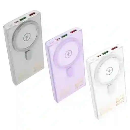 Power Bank 10.000 Mah Con Cargador Magnetico