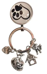 Llavero De Pata De Perro Con Corazon