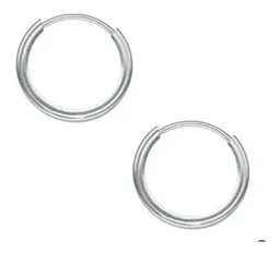 Aro Argolla Pequeño 12 Mm Plata Italiana 925 Mas Caja