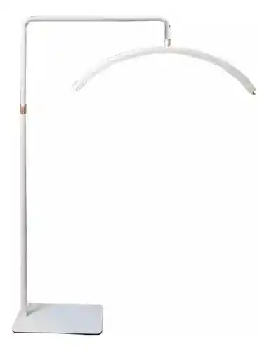 Lampara Led Con Pedestal Regulable Lashista Manicure Led Media Luna Estetica