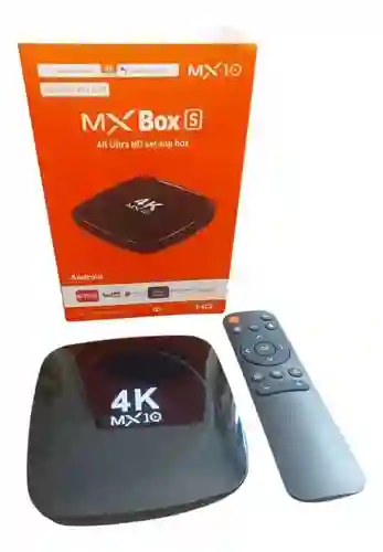 Tv Box Mx 10 4k Ultra Hd Android Tv 8g+128g + Cable Hdmi Compatible Con Magistv