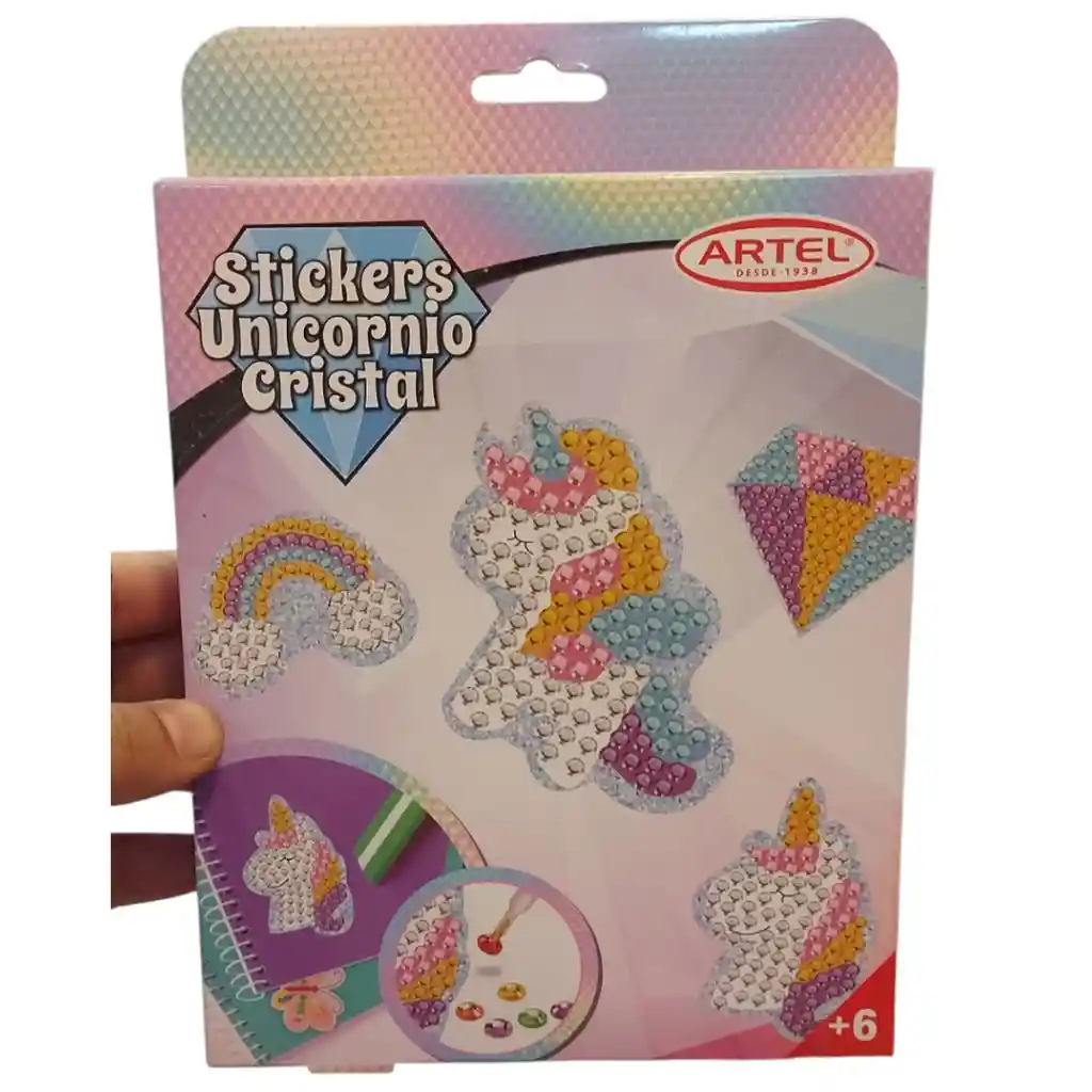 Set Stickers Pintura De Diamante Unicornio Artel