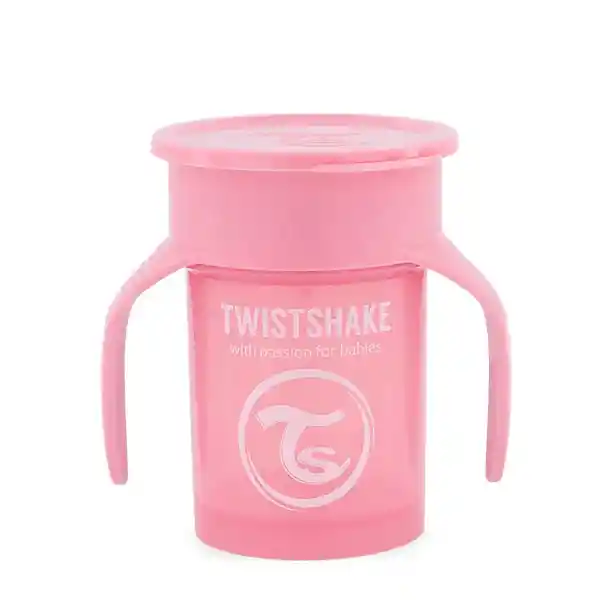 Vaso 360 Con Tapa Rosa -twistshake