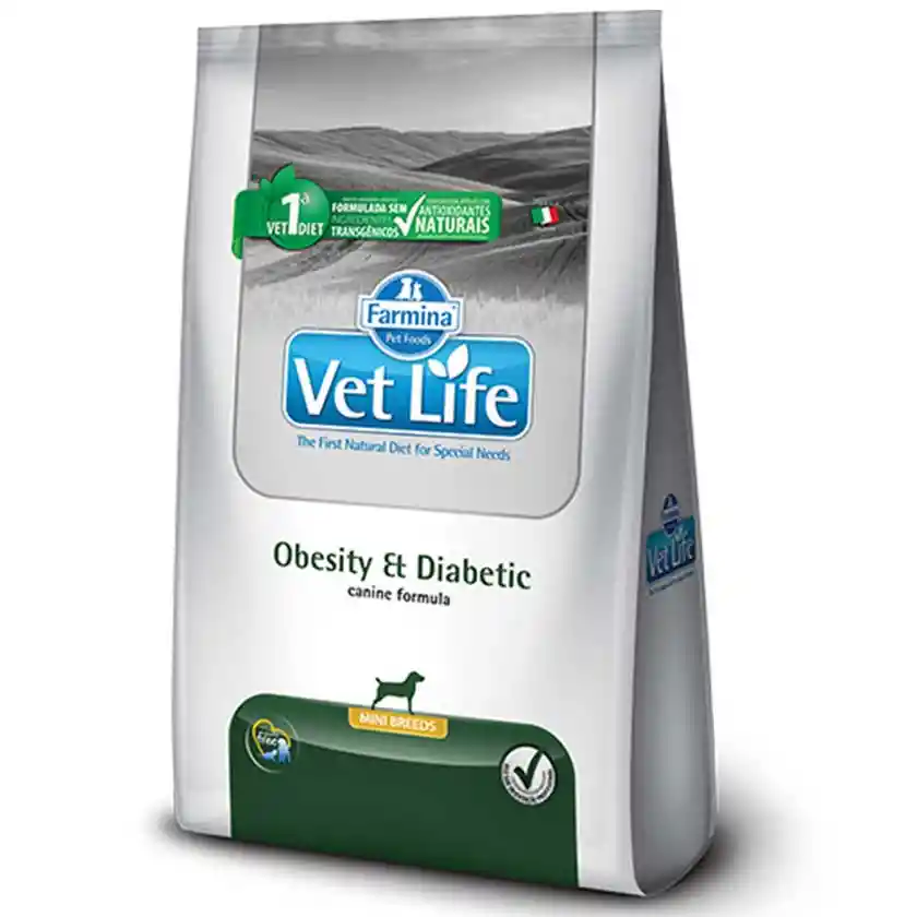 Alimento Perro Vet Life Obesity And Diabetic Mini 2kg