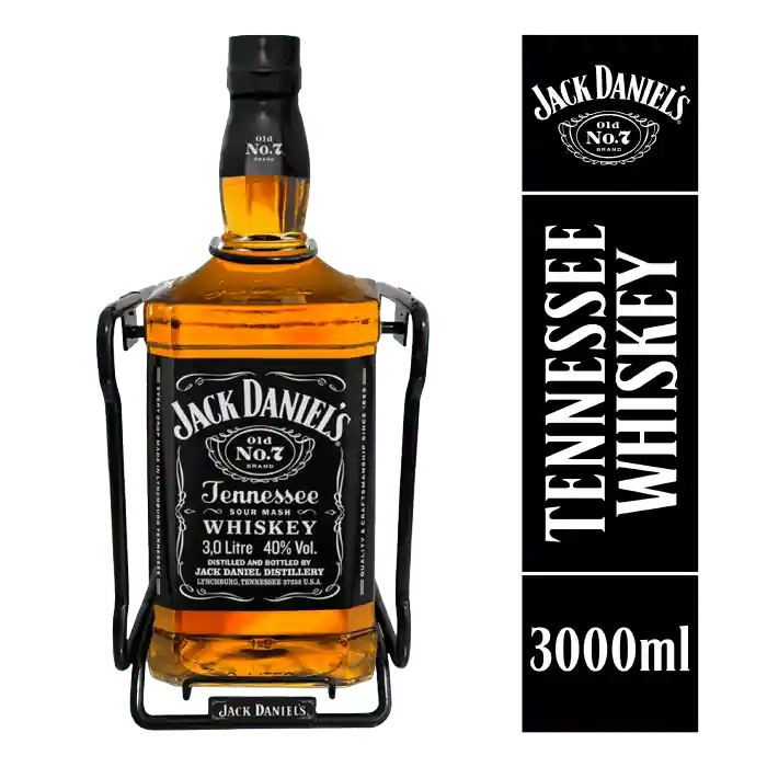 Jack Daniels N°7, 3 Litros, Con Atril