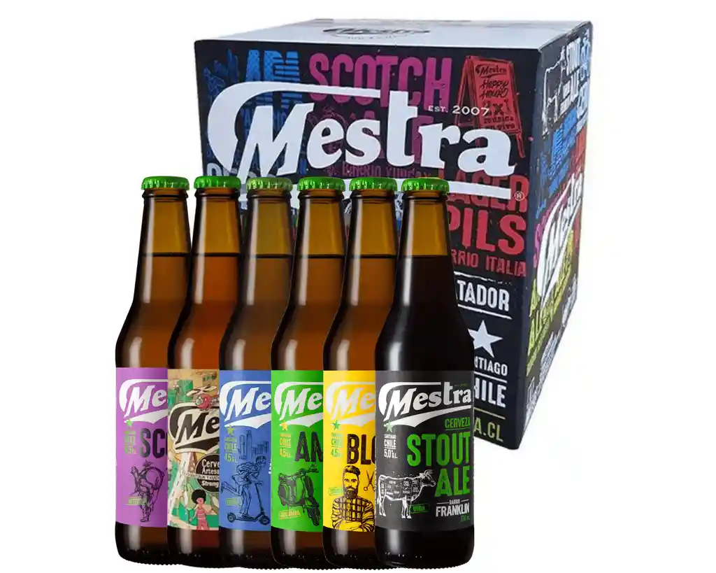 Pack Catador 12x Cerveza Artesanal Mestra Variedades Regalo