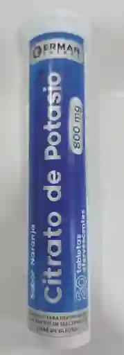 Citrato De Potasio 800 Mg X 20 Tabletas Efervescentes