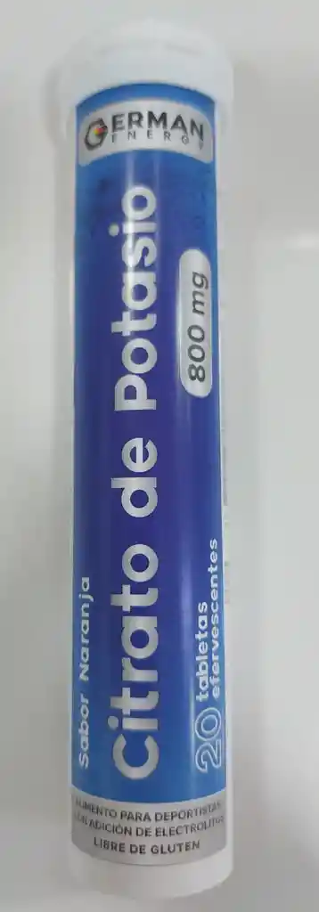 Citrato De Potasio 800 Mg X 20 Tabletas Efervescentes