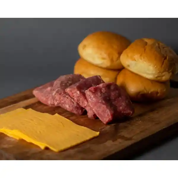 Pack Cheeseburger Tipo “smash” (4 Unidades)