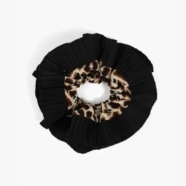 Collet Vuelos Plisados Negro