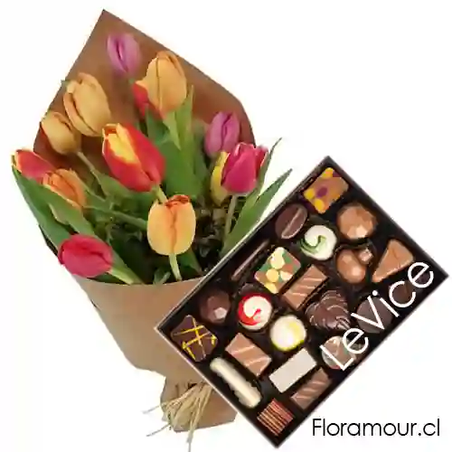 Ramo De Tulipanes Ecológicos – Bombones Le Vice