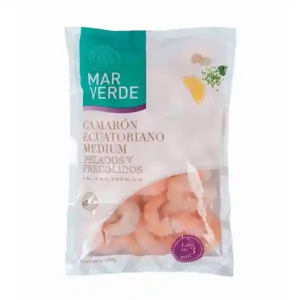 Camaron Ecuatoriano Mediano Cocido 250 Gr
