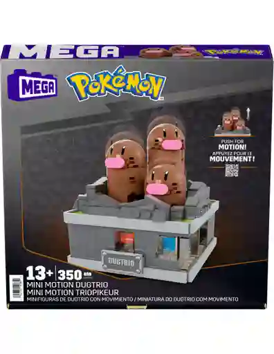 Mega Pokémon - Minifigura De Dugtrio Con Movimiento
