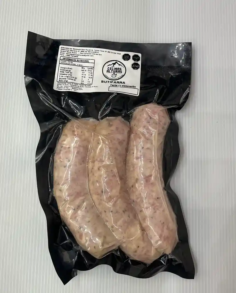Butifarra De Chillan Artesanales 500 Gr	