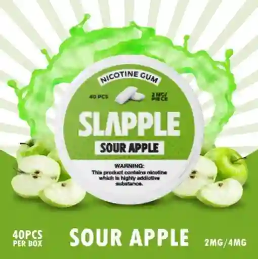 Chiclets De Nicotina Slapple•	apple