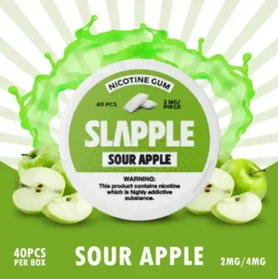 Chiclets De Nicotina Slapple•	apple