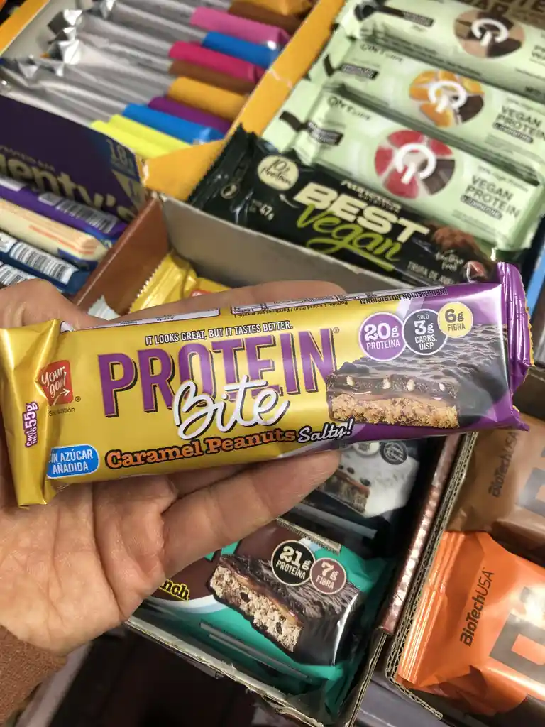 Barras Protein Bite Your Goal Caramel Peanuts